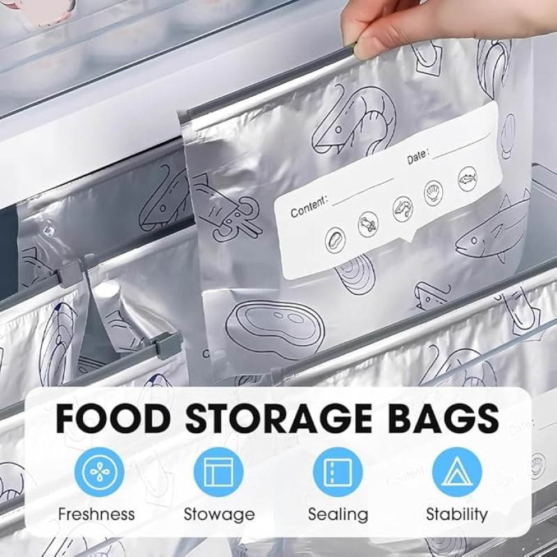 Smart Aluminum Foil Zip Bag 50p + সাথে ডেলিভারি চার্জ ফ্রি